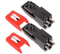 DECHOUS 2 Pezzi Puntina Per Giradischi in Plastica Ago Stilo, Attacco Stilo Resistente in Metallo, Sostituzione Facile Per Fonografi e Giradischi Vinile