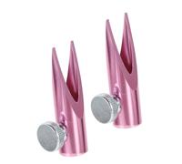 DECHOUS 2 pezzi Temperamatite Cosmetico in Alluminio con Doppia Scanalatura a U Affilaciglia e Sopracciglia Portatile Resistente e Facile da Usare Compatibile con Matite Labbra e Occhi