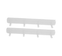 DECHOUS 2 Set Gancio Scorrevole Per Fessura Estraibile Ganci Autoadesivi Regolabile Appendiabiti Estensibile Appendiabiti Allungabile Gancio Di Perforazione Abs Bianca 2 Pezzi*2