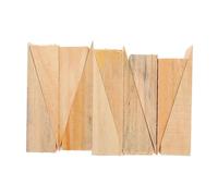 DECHOUS 20 Pezzi Fermaporta a Cuneo in Legno Triangolare Antiscivolo | Camera e Casa, Blocco Compatto 10x4x4 Cm, Effetto Venatura Naturale, Protezione Parete e Pavimento
