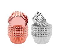 DECHOUS 200 Pezzi Pirottini per Cupcake in Carta e Alluminio Rivestimento Antigoccia, Spessi e Resistenti, per Feste e Celebrazioni a Tema