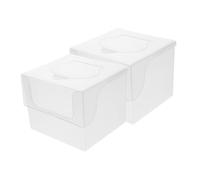DECHOUS 2pezzi Contenitore Trasparente Per Salviette Lavabili Custodia Ricaricabile Per Fazzoletti Umidi Scatola Per Salviette Per Uso Multi-funzionale Accessori Di Archiviazione e Viaggio