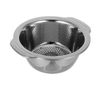 DECHOUS 2pezzi Scolapiatti in Acciaio Bacinella Filtrante Multifunzionale Per Cucina Lavaggio Frutta Design Maglia Fine Impilabile Per Conservazione