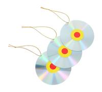 DECHOUS 3 Dischi Riflettenti Spaventapasseri per Uccelli Doppi Uso, Dispositivi Antipiccioni Decorativi per Giardino, Orto e Prato, Accessori Contro Corvi e Cornacchie