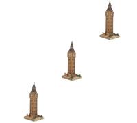 DECHOUS 3 Pezzi Big Ben Ornamenti Architettura Punto di Riferimento Figurine Auto Animale Statua Scultura Ornamenti da Viaggio Decorazione Statua della libertà Costruzione