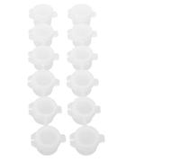 DECHOUS 30 Pezzi Mini Barattoli di Vernice Vuoti Coperchio Ermetico Tazze di Plastica Compatte per Pigmenti Cosmetici e Glitter Contenitori Portatili per Forniture da Pittura