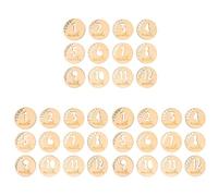 DECHOUS 36 Pz Pietre Miliari Del Bambino Dischi Milestone Mensili Oggetti Di Scena Per Foto Pietre Miliari Carte Commemorative Carte Cardine Vuoto Scheda Di Registrazione Neonato Di Legno