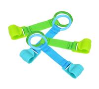 DECHOUS 4 Pezzi Anello per tirare a mano il box culla sospeso girello booster bilanciere serratura giochi per manico ad anello per supporto per pull up anelli plastica