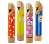 DECHOUS 4 Pezzi Fischietto Da Tiro Per Esterni Per Strumenti Musicali Strumenti Musicali Fischietto In Legno Con Scivolo In Legno