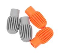 DECHOUS 4 Pezzi Set di muto di tamburo muti schiuma silenzio accessori batteria Accessorio batteria coperture protettive per la testa della accessori per bacchette Gel di silice