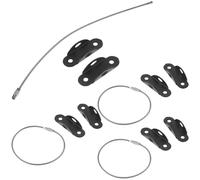 DECHOUS 4 set Kit Ancoraggio Mobili Ribaltamento con Cinghie Resistenti e Fissaggi Robusti per Sicurezza e Animali Ancoraggi Parete per Armadi Librerie e Scaffali