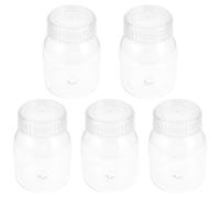 DECHOUS 5 Pezzi Bottiglia da Laboratorio a Bocca Larga in PC 350ml, Contenitore per Coltura di Tessuti Vegetali e Coltura Cellulare, per Insegnamento e Ricerca