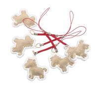 DECHOUS 5 Pezzi Ciondolo per Telefono Donna in Acrilico Oro a Forma di Cavallo Portatile Design Kawaii Unico, come Regalo di Compleanno o Vacanza