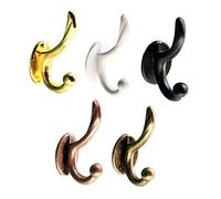 DECHOUS 5 Pezzi Mini gancio adesivo per ganci da parete Miniature ganci per connettori appendiabiti casa porta gancio muro da muro appendiabiti per bambole staffa a lega