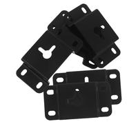 DECHOUS 5 Pezzi Supporto Parete per Altoparlante in Ferro Nero 60x24 MM | Installazione Semplice con Viti, Posizione Sicura, Profilo Discreto ed Elegante, per Casa e Teatro Domestico