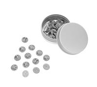 DECHOUS 50 Dorsi per Spille a Farfalla in Metallo Argento Scatola Portaoggetti Chiusure di Bloccaggio per Spille Smaltate Accessori da Bavero per Artigianato e Collezionismo