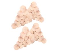 DECHOUS 50 pezzi Dadi in Legno Facce con Angoli Arrotondati Blocchi Vuoti per Progetti DIY Giochi da Tavolo Insegnamento Matematico e Attività Creative