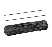 DECHOUS 500 fascette metalliche intrecciate: cavi riutilizzabili in plastica da 15 cm, per sacchetti di caramelle, sacchetti di caffè, cake pop, filo morbido da giardino per piante rampicanti