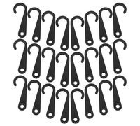 DECHOUS 500 pezzi Ganci Espositore per Calze Neri in Plastica Design J Funzionale per Esposizione Calzini e Cappelli Confezione per Uso Retail Versatile e Rapido