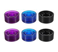 DECHOUS 6 Pezzi Tappi per Pedali Effetto Chitarra in Plastica Neri Bordi Lisci Cappucci Protezione Piedino Pedale Accessori per Chitarristi Principianti e Sostituzioni di Emergenza