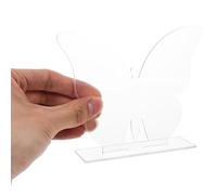 DECHOUS 6 Set Segnaposto Tavolo in Acrilico a Forma di Farfalla Riutilizzabile, Resistente All'usura, per Matrimoni e Compleanni, Stile Semplice e Moderno, Set