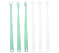 DECHOUS 6Pezzi Cat Toothbrush Durable And Ergonomic Design For Home Use Suitable For Kittens And Small Breeds And Colors