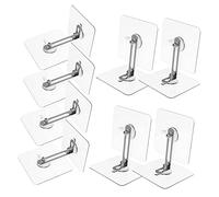 DECHOUS 8 Pezzi Accessori metallici anticaduta ancoraggi antiribaltamento per mobili ancoraggio a parete per libreria Fissaggio per librerie strumenti fissi per mobili ancore libreria pvc
