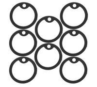 DECHOUS 8 Pezzi Silenziatori in Silicone Nero per Targhette Identificative Cani Protezione Bordi e Riduzione Rumore Copertura Elastica per Collari Animali Domestici Standard