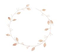 DECHOUS Accessorio Per Chioma Da Sposa Foglie Di Vite in Lega, Fascia Semplice e Retrò Per Compleanni e Cerimonie, Copricapo Oro Rosa