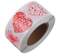 DECHOUS Adesivi a Forma di Cuore Sigillanti Autoadesivi per Feste e Decorazioni Romantiche Etichette Adesive per Buste Pacchi e Biglietti per la Festa degli Innamorati 1 Rotolo Piccoli