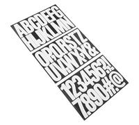 DECHOUS Adesivi Autoadesivi Lettere e Numeri Grandi Bianchi 3 Pollici, Set da 15 Fogli per Cassette Postali Esterne, Resistenti alle Intemperie e Adatti a Porte, Finestre e Progetti Fai