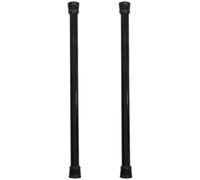 DECHOUS Asta Telescopica per Tende da Doccia e Finestra Regolabile 30-50 CM Set 2 Pezzi Punta Tonda Nera Multiuso per Bagno e Stendibiancheria Alta Capacità di Carico