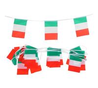 DECHOUS Bandiere Italiane in Poliestere, Mini Stendardi Italiani, Facili da Appendere, per e Bar