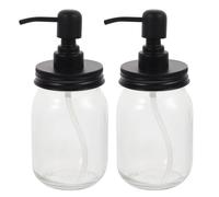 Dechous Barattoli Di Muratore Con Distributore 2 Pezzi Contenitori Alimentari Ermetici in Vetro Per Marmellata E Spezie Uso Domestico Portatile 7.48X3.23X3.23In