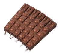 DECHOUS Bastoncini di Ceralacca con Stoppino 6 Pezzi Cera Naturale Color Marrone Scuro per Inviti Lettere e Timbri Sigilli Fai da Te per Buste e Artigianato