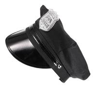 DECHOUS Cappello da Poliziotto Nero e Pu Leggero e Confortevole per Halloween e Feste, Accessorio Cosplay Classico per Uomini e Donne