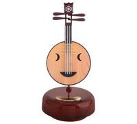 DECHOUS Carillon Musicale per Strumento a Corda, Base Girevole Vintage | Legno e Metallo, Decorazione per Tavolo Piano, Regalo Raffinato, Atmosfera Classica per Ufficio e Mensola