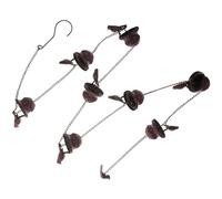 DECHOUS Catena per Grondaia in Rame Antipioggia Lunga Catena Decorativa da Giardino Resistente e Funzionale per Esterni con Design Drenante Riduce Schizzi e Rumori per Cortili e Terrazzi