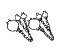 DECHOUS Catene da Polso di Halloween in Plastica Spettrale 2 Pezzi Manette e Catene da Prigione per Decorazioni Festa Cosplay Horror Accessori per Prigionieri e Scenari Casa Infestata