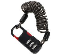 DECHOUS Cavo Lucchetto Retrattile con Combinazione Cifre Antifurto per Veicoli e Casco in Acciaio Piccolo e Leggero Sicurezza per Passeggini e Valigie Nero