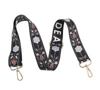 DECHOUS Cinturino Banjo Vintage Regolabile Motivo Floreale, Tracolla Intrecciata in Materiale Resistente, Spallina Antiusura per Banjo, Accessorio Musicale per Alleviare la Pressione