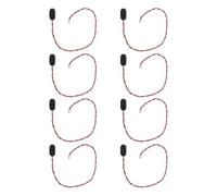 DECHOUS Connettore a Fibbia Rigida per Batteria da 9 V Tipo i con Cavo da 300 MM Set da 8 Pezzi con Clip e Porta Adattatore per Pickup Attivi e Sostituzione Rapida in Applicazioni Audio