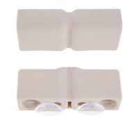 DECHOUS Connettori per Box con Ventosa 2 Set Accessori per Recinzioni in Plastica Grigio Chiaro Giunti di Montaggio Sicuri e Adatti a Vari Layout Domestici