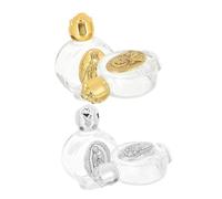 Dechous Contenitore in Vetro Ricaricabile Per Acqua Santa 4 Pezzi Bottiglia Resistente E Compatta Per Uso Domestico E Feste Cattoliche