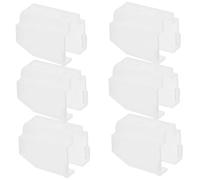 DECHOUS Copri Puntina Per Giradischi 6 Pezzi in Plastica, Copertura Protettiva Per Stilo Vinile, Protezione Antistatica Per Aghi Da Registrazione Adatta a Dj e Appassionati Di Musica Elettronica