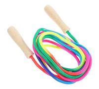 DECHOUS Corda da Saltare Multiuso con Manici Faggio Arcobaleno Corda Fitness per Salto all Aperto e Allenamento Adatta e Gruppi Resistente e Leggera per Esercizi di Endurance