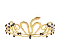 DECHOUS Corona Serpente Egiziana in Lega Strass, Fascia Copricapo per Sposa e Feste di Halloween, Accessori per Chioma da Donna per Compleanni e Costumi di Carnevale