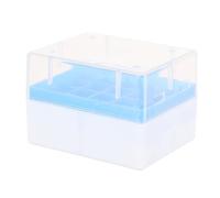 DECHOUS Cryovial Tube Storage Box in plastica, 2 pezzi, 20 scomparti, senza bave, compatibile con congelatori a ultra-bassa temperatura Colore Casuale
