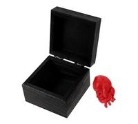 DECHOUS Decorazione Cuore Realistico in Resina e Legno per Halloween Addobbo Leggero e Compatto per Festa e Scherzi Ornamento Simulazione Cuore per Casa Stregata e Performance