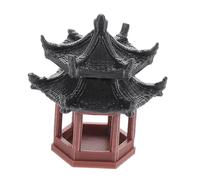 DECHOUS Decorazioni del Padiglione Statuetta di Ponte Cinese in Miniatura sculture di Pesci da Giardino Micro Ornamento paesaggistico Statua Giapponese Figurine di Bonsai plastica Brown